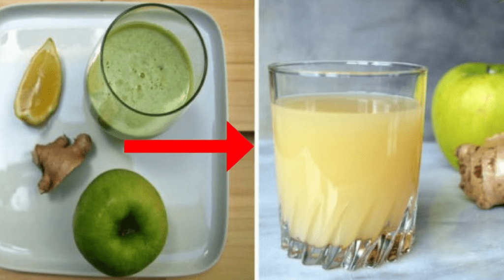 Pomme, gingembre et citron sont le nettoyant le plus puissant du côlon, ils vont vider des kilos de toxines de votre corps