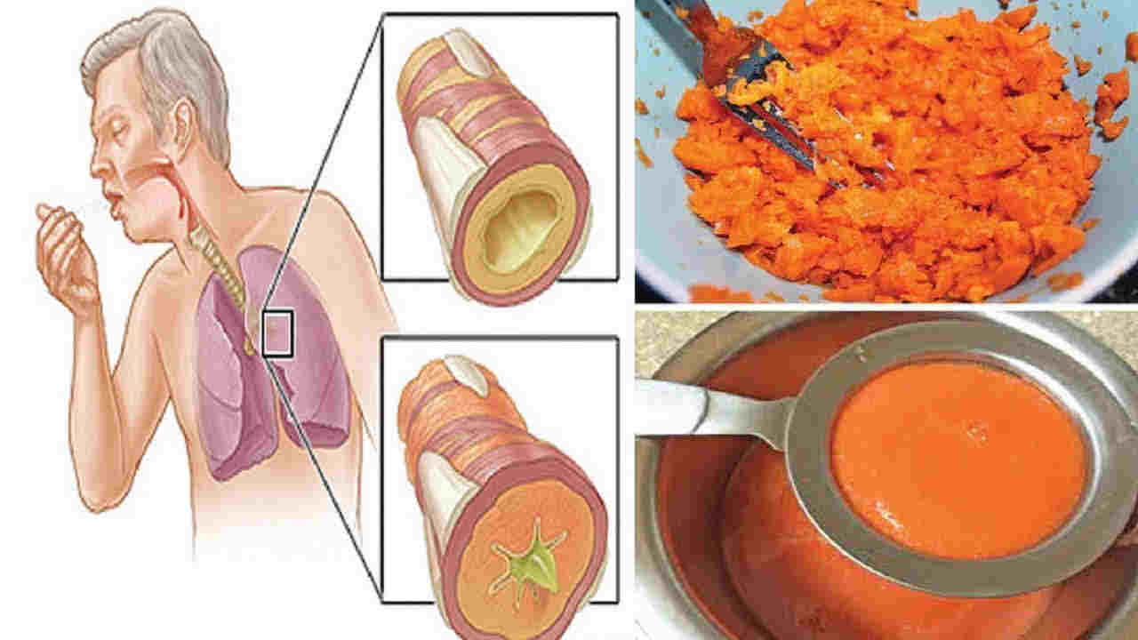 Voici la recette du délicieux sirop de carotte pour guérir la toux et éliminer le mucus des poumons