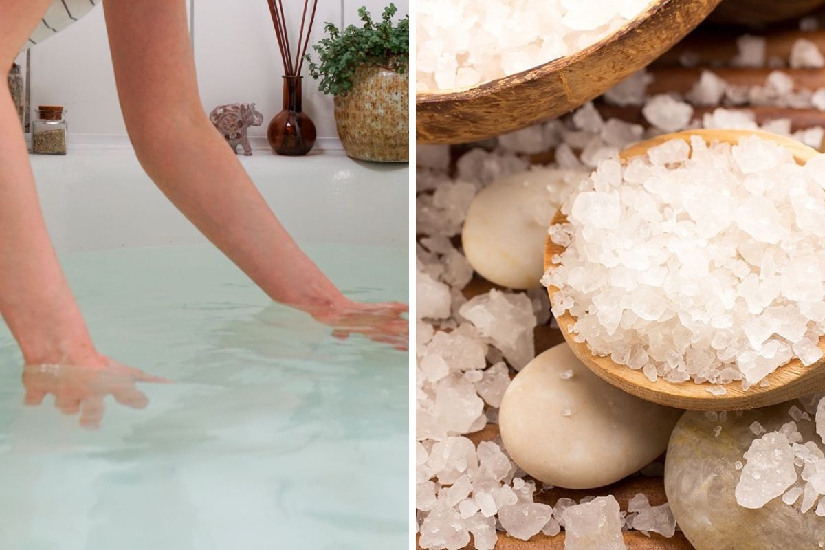 Voici comment préparer un bain de purification avec du sel