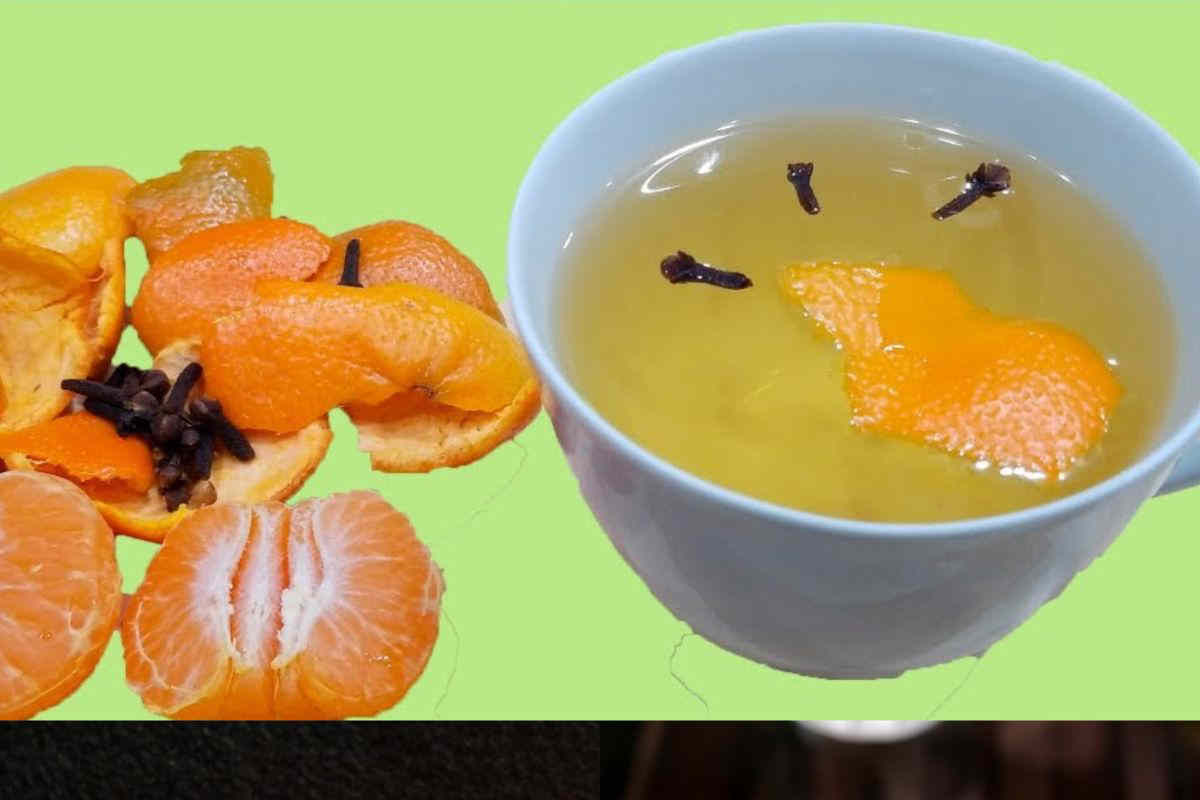 Faites bouillir les clous de girofle et le zeste de mandarine et regardez le résultat !