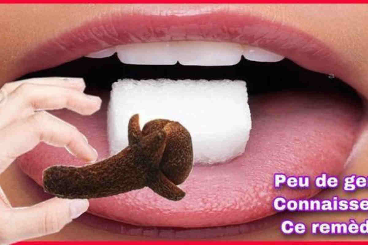 Mets un clou de girofle et un sucre sous la langue ce soir. Tu seras choqué des résultats !