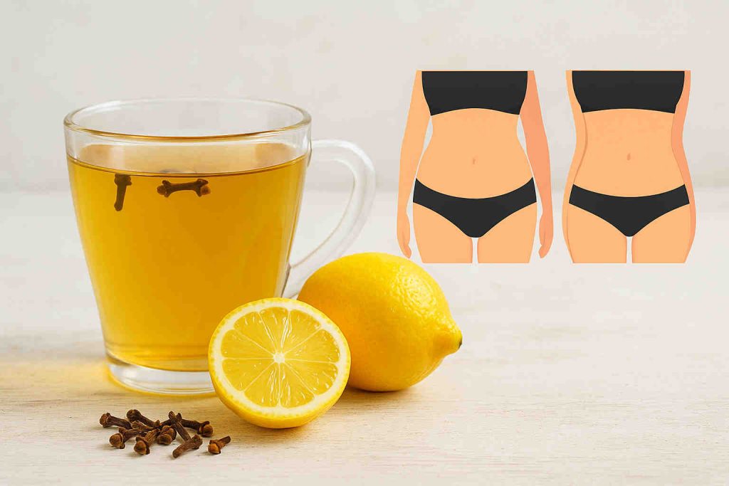 Tisane de clou de girofle et citron pour dégonfler le ventre naturellement
